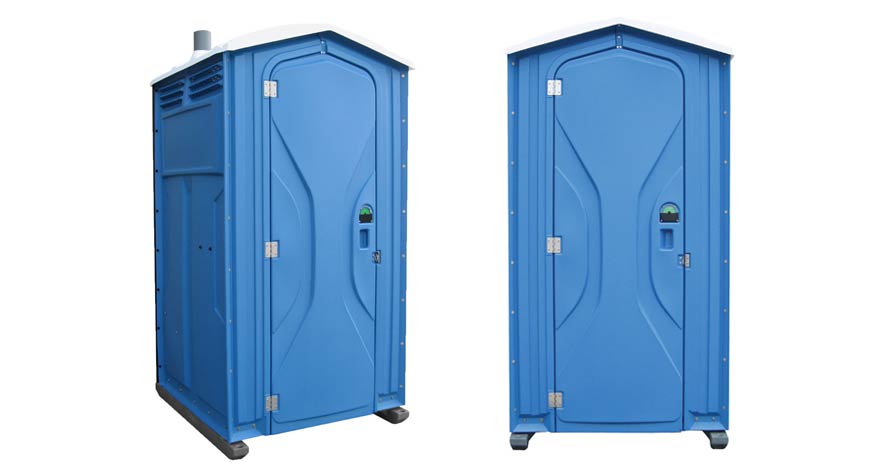 Long-term porta potty units on site in Fort Lauderdale, Florida